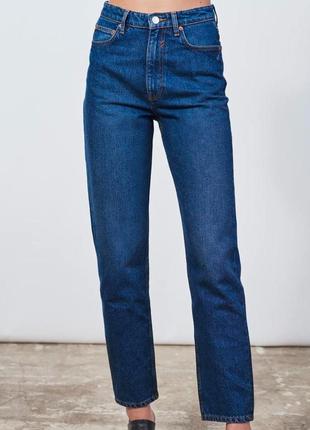 Джинси сині «мом» від zara /mom fit