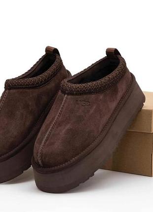 Женские угги на платформе коричневые, UGG Sport Yeah Slides platform, жэнкие угги2 фото
