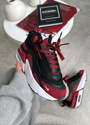 Женские кроссовки nike air max furyosa burgundy black