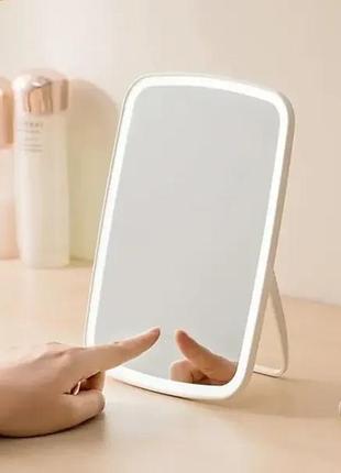 Дзеркало для макіяжу з підсвіткою xiaomi jordan judy tri-color led makeup mirror nv5052 фото