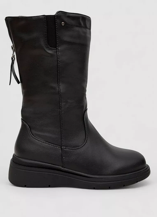 Сапоги женские зимние на меху, цвет черный, 243ry211