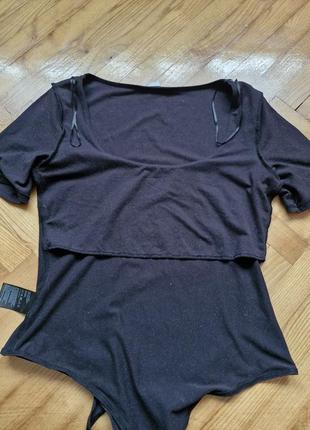 H&m-чорний боді стринг, р.-m