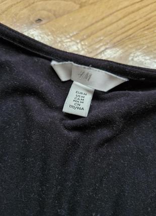 H&m-чорний боді стринг, р.-m