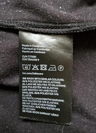 H&m-чорний боді стринг, р.-m