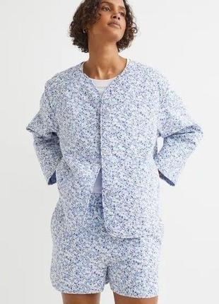 Кафтан ,куртка в котонова в квіточки від h&m