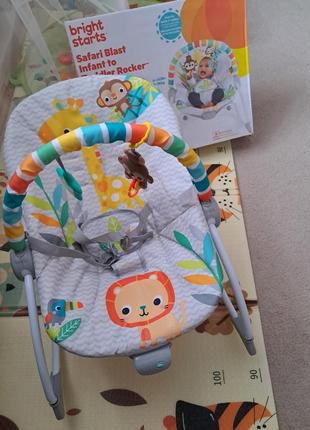 Кресло-шезлонг bright starts safari