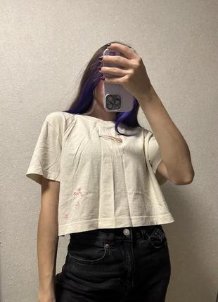 Женский белый топ the nemeziz tee