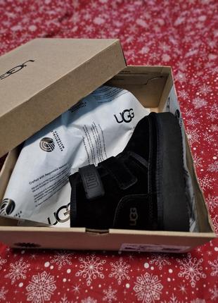 Уггі жіночі ugg neumel platform chukka boot  black натуральна замша та овчина3 фото