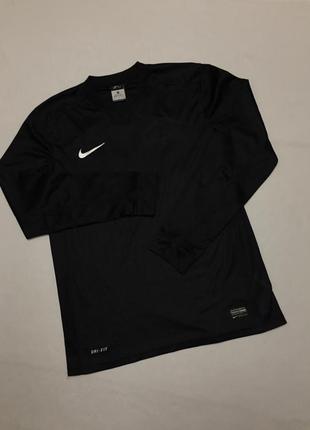 Свитшот nike чёрный оригинальный спортивный на технологии dri-fit кофта