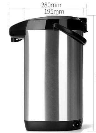 Термопот zp087 объем 6,8 л, электротермос, чайник-термос с помпой, 750 вт, с поддержкой температуры