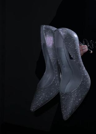 Накладной платеж ❤ сияющие блестящие праздничные туфли лодочки лодочки на шпильке