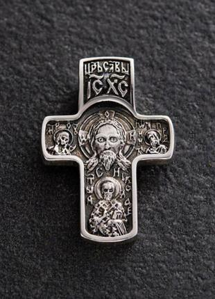 Серебряный крестик 925 проба черненый