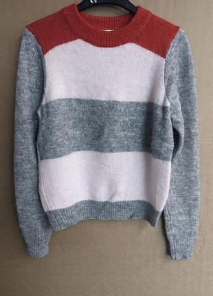 Стильний фірмовий теплий светр альпака вовна