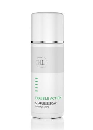 Іхтіолове мило для проблемної шкіри обличчя double action soapless soap holy land, 500 мл