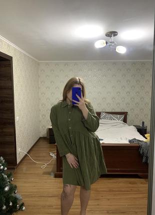 Платье цвета хаки