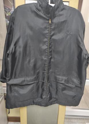 Демисезонная  мужская куртка черного цвета pierre cardin xxl  розмір наш 58-60