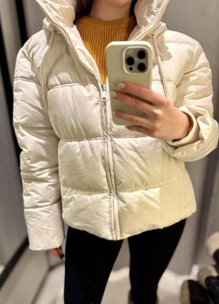 Куртка пуффер zara пуховик зара