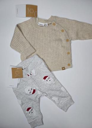 Реглан, свитер, новогодние штанишки, штаны мальчик, кофточка 50-56 1-2 месяца, одежда на младенец, одежда на новорожденного