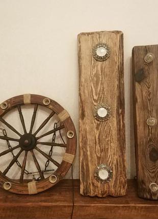 Люстра деревянная лофт