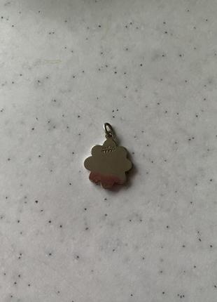 Подвеска цветок серебряная4 фото