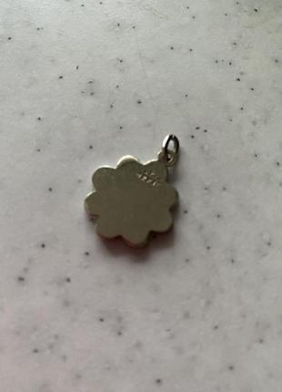 Подвеска цветок серебряная5 фото