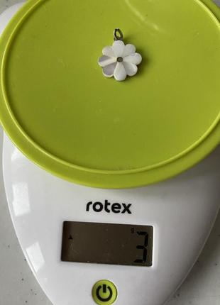 Подвеска цветок серебряная3 фото