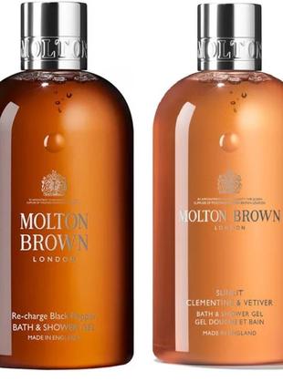 Molton brown набір гель для душу та пінка для ванни , 2*30 мл