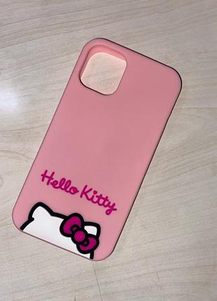 Силиконовый чехол iphone 11 hello kitty