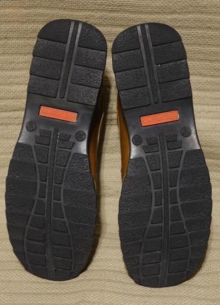 Комфортные фирменные кожаные ортопедические туфли цвета молочного шоколада helvesko...