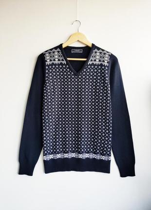 Мужской теплый джемпер zara