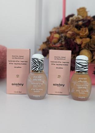 Sisley phyto-teint ultra eclat long-lasting foundation стійка тональна основа 3+apricot і 4+cinamon