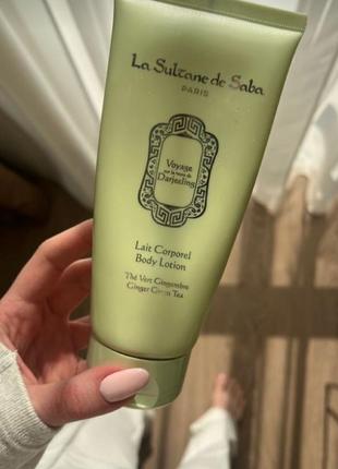 Молочко для тела с ароматом зеленого чая и имбиря la sultane de saba body lotion green ginger tea