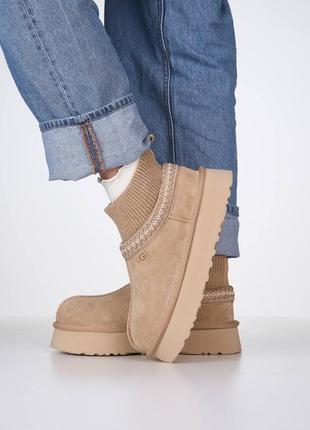 Угги угги угги Forede ugg tasman platform sock beige