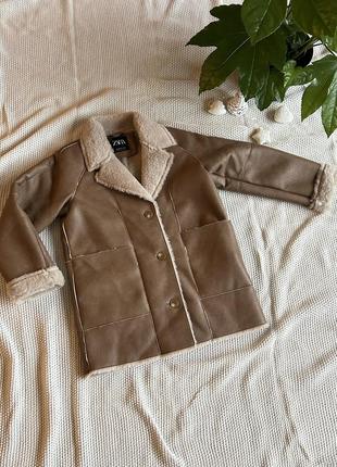 Зимние дублянки zara юниоры рост 140, 152 и 164 см
