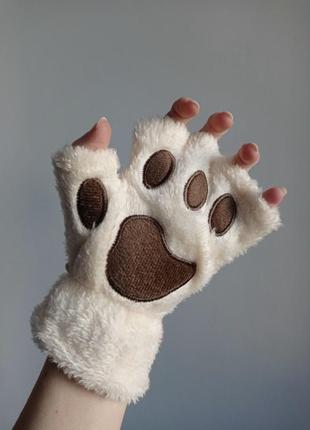 Рукавиці лапки 🐾 рукавички для дівчинки