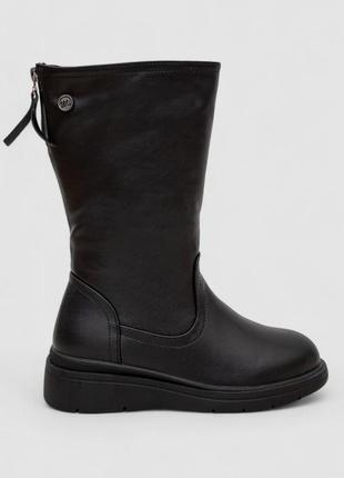 Сапоги женские зимние на меху, цвет черный, 243ry213