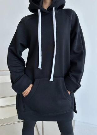 Подовжене худі-сукня 5