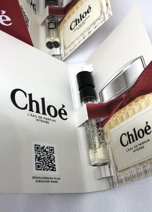 Оригинальный пробник парфюмированная вода chloe leau de parfum intense