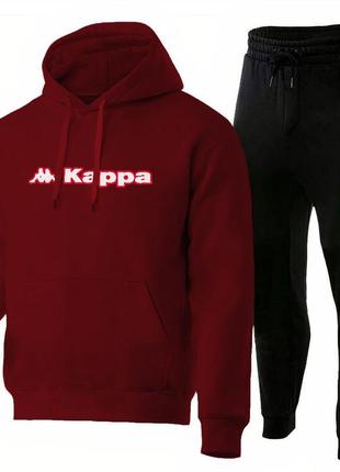 Спортивный костюм на флисе ❄️худи и штаны kappa