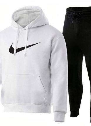 Спортивный костюм на флисе ❄️, худи и штаны nike