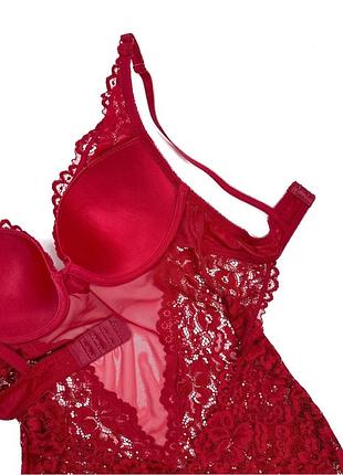 Ажурный боди-корсет на косточке на тонком поролоне 75-80 чашка в