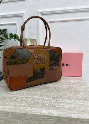 Кожаная сумка миу миу премиум-люкс