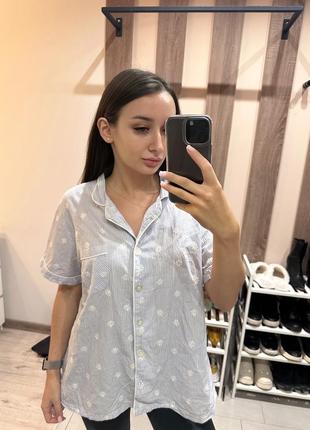 Піжамна сорочка з коротким рукавом