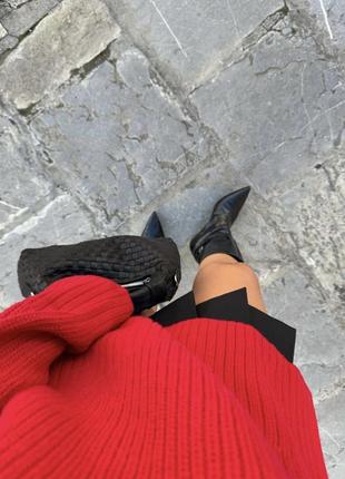 Червоний светр zara свитер кофта оверсайз6 фото