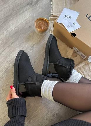 Угги угги угги ugg mini zip black
