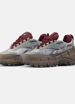 Кроссовки reebok zig Int 2.5 edge grey brown