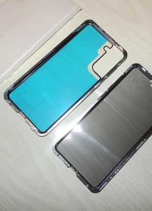 Магнітний чохол magnetic case full glass 360 samsung galaxy s21 plus