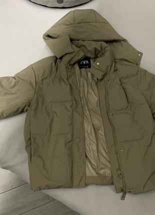 Пуховик женский zara, xs