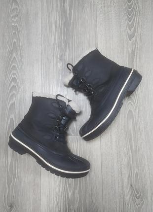 Непромокаемые термо сапоги гумові чоботи crocs  w7 38p