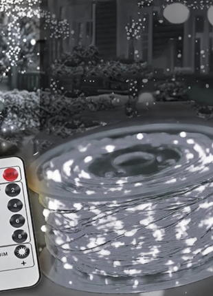 Гирлянда светодиодная роса 50 м, 500 led (белый)